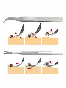 Pet Grooming Set, Pet Flea Removal Tool Kit, Practical Flea Comb Tool Kit, Washable Grooming Product, Suitable For Long-Haired And Short-Haired Dogs And Cats, Used For Flea Removal, Capturing, Cleaning And Care Of Dogs And Cats - Multicolor - View 9