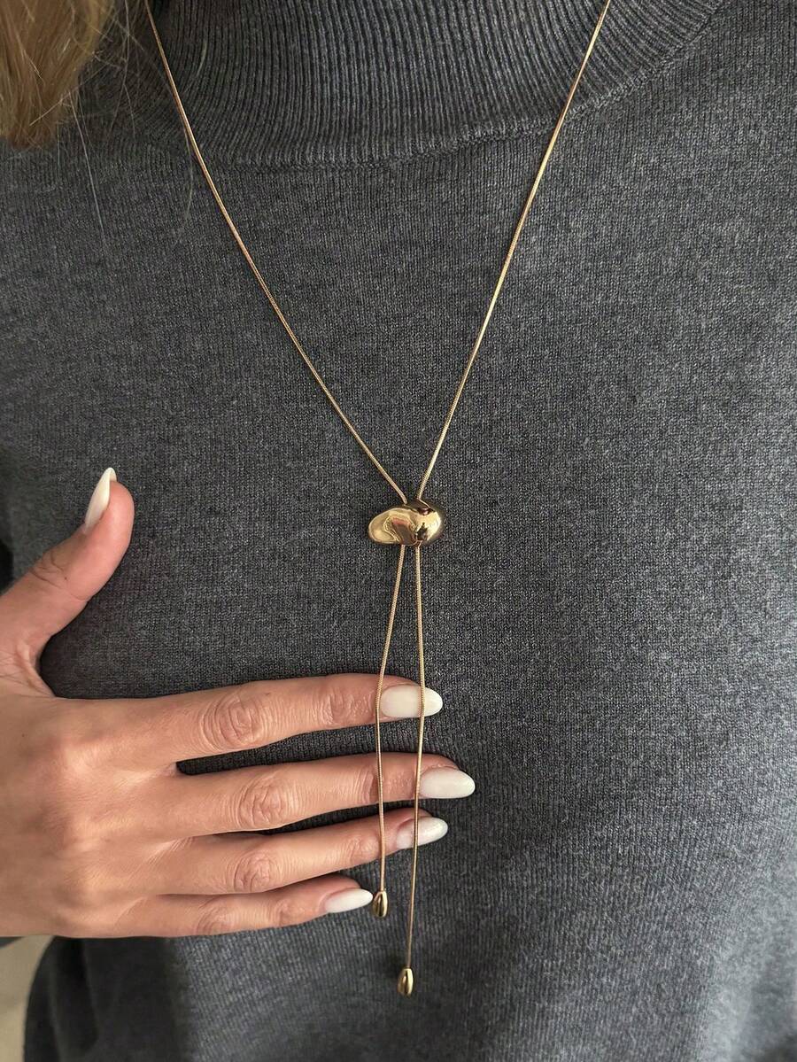 Geometric CCB Design With Tassel, Bohemian Style, Minimalist, Elegant, Casual, For Everyday Wear, Parties, Dates, Vacations, Birthday Or Holiday Gift For Women, Versatile Jewelry - 多拉多 - 查看 1