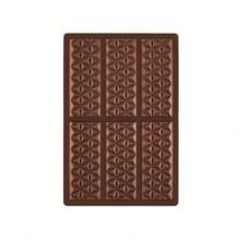 1 Set Geometric Decomposed Silicone Chocolate Bar Mold Set, Suitable For Homemade Chocolate Candy Snacks, Dark Dubai Pistachio Chocolate Bar Thick Silicone Mold, Large Candy Filling Mold, Brown - Multicolor - View 13