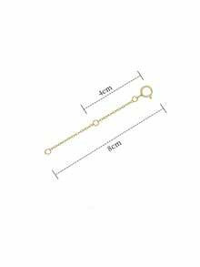 1 pieza Cadena Extensora Versátil y Extendida, Adecuada para Cadena de Extensión de Collar y Pulsera, Accesorio de Cadena Ajustable de Acero Inoxidable que Preserva el Color - Cadena de extensión con hebilla de resorte - Ver 22