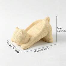 Resin Soap Holder With Drainage Holes Cute Cat Shaped Soap Dish Cat Soap Holder Bathroom Accessories Bathroom Organization Funny Gifts Cute Home Decor Cat Soap Dish Gift - 1pc - View 13