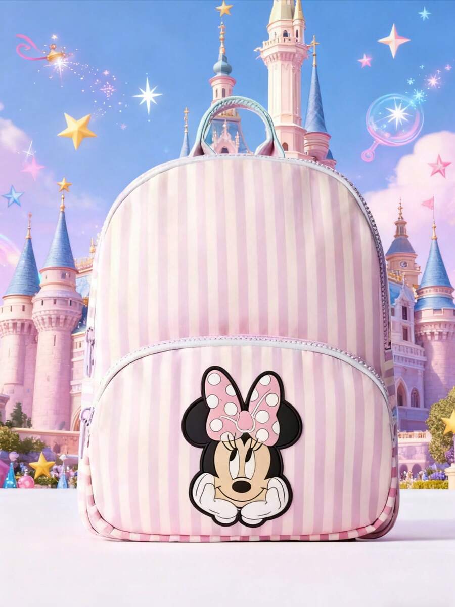 極簡印花時尚精緻百搭旅行背包,兼具時尚與休閒風格。這款書包適合男孩和女孩,擁有大容量儲物空間以滿足需求 - 彩色 - 查看 1