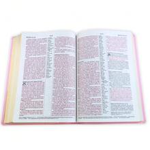 NTV Reference Bible In The Central Column Pink Simipiel Large Print - Single Book - View 2