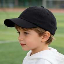 1PC Baby Black Outdoor Sun Protection Adjustable Baseball Cap - Black - View 4