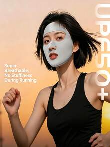 Women's Full Face Sun Protection Mask, Summer Sports Running Face Cover, Ice Silk UV Protection Thin Breathable Facekinni - Multicolor - View 1