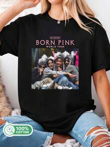 Born Pink World Tour Photo T-Shirt - Black - View 1