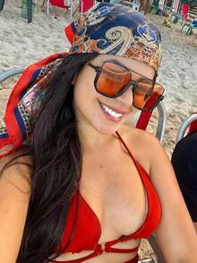 1pc Bohemian Vintage Paisley Cashew Flower Women's Scarf/Bandana, Suitable For Spring/Summer Beach Vacation, Street Fashion Matching, Ideal Choice To Enhance Overall Look, Travel Essential, Beach Towel - Red and Blue - View 2