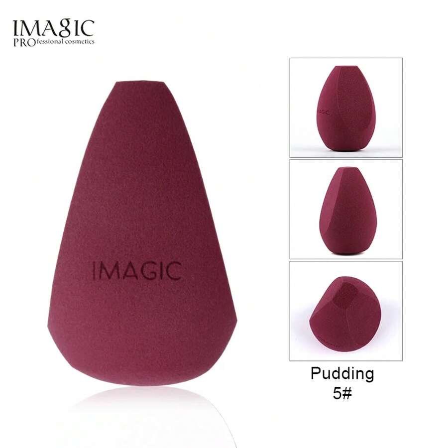 IMAGIC Professional Makeup Sponge - Specialized For Foundation Makeup - Skin-Friendly And Non-Absorbent Beauty Tool. - 黑色 - 查看 1