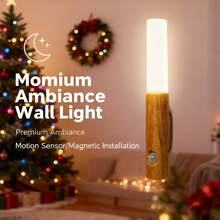 Wireless Motion Sensor Wall Light, Magnetic LED Night Light, Suitable For Bedroom And Hallway - White - View 2