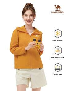 CAMEL CROWN Women's Outdoor Sun Protection Jacket, UV Protection, Water-Repellent, Cooling, Moisture-Wicking And Quick-Drying. Spring/Summer Style. Unisex Design. - Sunflower - View 1