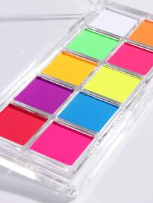 10 Colors Solid Gradient Nail Art Powder Set, Pink White Brown Purple Yellow Orange Multi-Color Dust Gradient Effect Nail Art Cute Decoration, With 3 Pcs Nail Brush Summer Decoration Manicure Accessories Supplies Nail Powder Set Nail Salon DIY - Multicolor - View 7