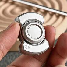 Metal Silent Triple Finger Spinner, Adult Stress Relief Toy, Precision Alloy Rotation Anxiety Relief Finger Toy For Office - Multicolor - View 9