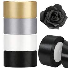 4pcs/40 Yards 4cm Wide Solid Satin Ribbon, Suitable For DIY Crafts, Gift Wrapping, Wedding Decor And Bow Making, Rose Bows, Party Decorations, Holiday Gifts - 4 Cm/1.5 Inches * 10 Yards/9.14 Meters - View 13