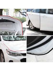 Protector de borde de puerta de coche, tira de protección Anticolisión de acero, accesorio de estilo de coche - Conjunto de dos piezas - Ver 2