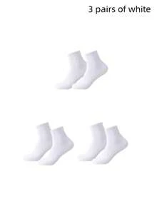 30/20/10/6/4/2/2-Pack Sports Comfortable Soft Moisture-Wicking Breathable Antibacterial Fitness Socks Unisex Solid Color Ankle Socks Sweat-Absorbing Odor-Resistant Elastic Soft Athletic Socks - Multicolor - View 17