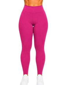 Winter Plush Women's Flannel Legging Pants - 玫紅色 - 查看 1