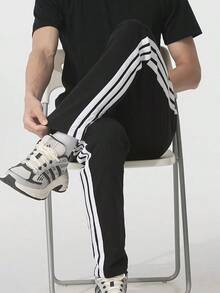 Adidas 男士户外运动健身训练休闲舒适长裤，M 3S SJ TO PT JE6430 - 黑色 - 查看 11