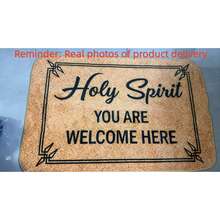 1pc Brown Textured Spiritual Welcome Doormat - Flannel Material, Unique Style, Suitable For Kitchen, Dining Room, Hallway, Bathroom, Bedroom, Home Decor, Room Decor, All Seasons - 1PC - View 6