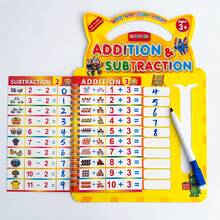 Children's Math Arithmetic Practice Book, Addition Subtraction Multiplication Division Math Training Learning Teaching Aid, Student Game Cards, Reusable Educational Math Table Workbook - Multicolor - View 12