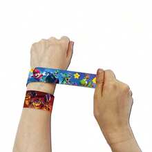 Pulseras de golpe estampadas elegantes, ideales como accesorio para fiestas y colección de decoración personal - Multicolor - Ver 3