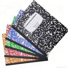 1本黑色花卉圖案硬殼筆記本，厚紙，橫線頁，適合學生與上班族，開學季文具用品 - 均碼 - 查看 1