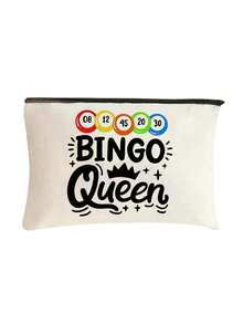 "Bingo" Buchstaben-Muster Reise-Kulturbeutel, Cartoon Spaß Multifunktionale Segeltuchtasche, Ladegerät Aufbewahrungstasche, Reise-Make-up Essential Tasche: Damen Reise-Essential Tasche, Unisex Reißverschluss Tasche, Kosmetik, Make-up und leichte Reise-Essentials, perfekt für Teenager, Geburtstag und Reise-Accessoires, Feiertagsgeschenk, Muttertagsgeschenk - Verschiedenfarbig - Übersicht 18