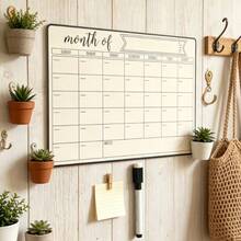 1 Stück abwischbarer Kühlschrankkalender, geeignet für Kühlschrank, Whiteboard, abwischbarer Kalender, wiederverwendbar, leicht zu reinigen, mit wöchentlichem und monatlichem Design, sehr praktisch für die Zeitplanung, geeignet für Büro, Zeitplanung zu Hause, nützliches magnetisches Kalenderset für Zuhause - Mehrere Spezifikationen - Übersicht 9