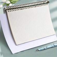 Recambios de hojas para cuaderno de oficina, 60 hojas, tamaño A4/B5/A5, cuadrícula en blanco, matriz de puntos, papel de escritura rayado, paquete de recambios para oficina y estudio. - Camel - Ver 5