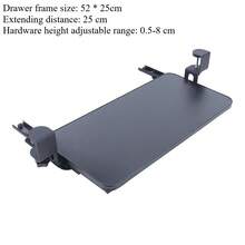 kangten Clamp-On Computer Keyboard Tray, Under Desk Mount Slider Tray For Keyboard, Computer Keyboard Holder - View 2