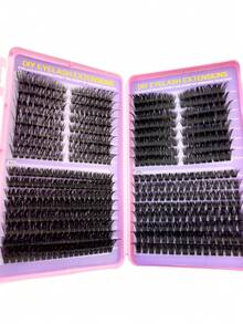 32 Rows 8-18MM C/D Curl Eyelash Book 30D-200D Cartoon Style Eyelash Clusters 0.07 Thickness Pointed Single Eyelash Clusters Suitable For Beginners Single Eyelash Strip Reusable Suitable For Party And Daily DIY - 查看 16