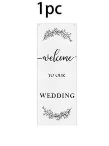 2pcs/Set Wedding Sign Holder, Adjustable "Welcome To Our" Wedding Sign Holder + Wedding Welcome Banner/Standard Ceremony Banner, Wedding Seating Chart Holder, Perfect For Birthday Party And Holiday Party Decoration - Multicolor 2 - View 8