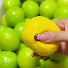 @New Handmade Crispy Lemon Stress Ball Squeeze Toy Color-Changing Mango Squishy Fidget Ball ASMR Sensory Stress Relief Toy Gift - 1pcs - 查看 8