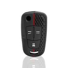 矽膠汽車遙控鑰匙套殼 適用於 Opel Vauxhall Astra H D Vectra C Zafira Astra Vectra Signum 2/3BNT - black - 查看 9