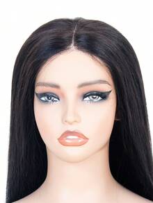 5x5 Lace Front Wig, 100% Human Hair, Pre-Plucked, Transparent Lace, Women, 150% Density, Virgin Hair - Black - View 8