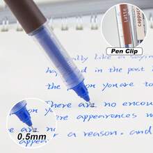 5/1 (Randomly Selected). Coffee Theme Quick-Dry Liquid Ink Gel Pen. 0.5mm Tip. Blue Ink. This Coffee Theme Pen Writes Smoothly Without Smudging, Perfect For Note-Taking And Drawing. School And Office Supplies. - Coffee - View 3