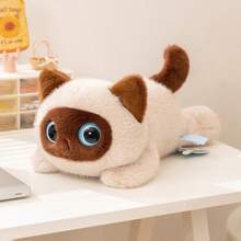 Juguete de peluche de gato con ojos grandes de 20/40cm, muñeco de peluche de gatito, gato exquisito de alta calidad, almohada suave y cómoda, regalo de cumpleañosLeTssgShop - gato blanco - Ver 9