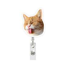 1/9pcs Cat Expression Doctor Nurse Badge Reel Retractable Crocodile Clip ID Holder Easy Pull - Multicolor - View 6