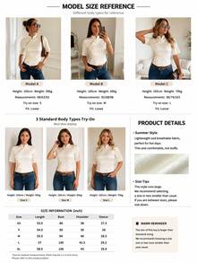 New Chinese Style Oblique Collar Frog Button Short Sleeve, Stand Collar Waist-Cinching Jacquard Short Top, Gentle Elegant, Satin Texture Slimming And Versatile, Suitable For Commuting And Dating - Beige - View 6