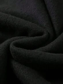 Classic Men's Hoodie With Adjustable Drawstring And Kangaroo Pocket. - 黑色 - 查看 7