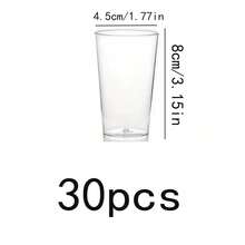 120個/60個/50個/30個/20個/10個 蛋糕與冰淇淋模具組，適用於布丁、慕斯、果凍、派對、迷你冰淇淋蛋糕、甜點裝飾、生日派對、婚禮派對及其他活動。甜點杯 - 圓柱形甜點杯，厚透明甜點杯，布丁果凍優格杯，適用於派對、婚禮與宴會，提供多種尺寸 - 彩色 - 查看 11