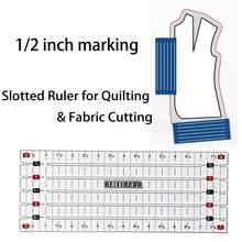 Acrylic Quilt Ruler Durable Patchwork Ruler, Grooved Ruler For Quilting Fabric Cutting Sewing Marking Tool Sewing Ruler Patchwork Cutting Ruler DIY Lightweight Precise - Inches - View 1