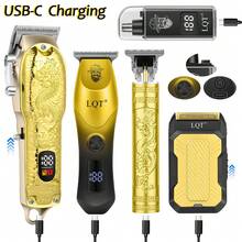 LQT Professional Hair Cutting Tool Kit (5pcs/4pcs/3pcs/2pcs), Cordless Hair Clipper Set, Beard Trimmer, Razor And Ear/Nose Hair Trimmer, USB-C Charging, With Limit Combs, Suitable For Personal, Home And Barber Use, Ideal Men's Gift, Father's Day Gift - View 6