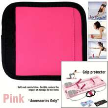 Funda protectora de agarre cómodo para la serie de tablas de Pilates - Antideslizante para mayor comodidad de transporte, plegable y portátil (Cuadrado rosa) - Rosa - Ver 9