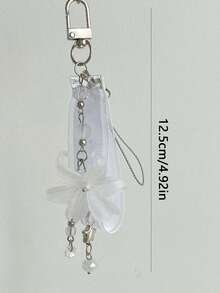 1 Piece Of Ins Style Iris Flower Sweet Ribbon Pendant, Spring Rose Flower Bag Pendant - Multicolor - View 5