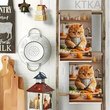 2pcs Chef Cat Print Kitchen Towels, 16x24 Inches, Machine Washable And Reusable, Absorbent Cleaning Cloth For Baking And Cooking, Kitchen Accessories, Housewarming Gift - Multicolor - View 3