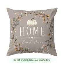 4pcs/1pc Off-White Pumpkin Autumn Pattern Pillow Case Without Insert, Single-Sided Printed Pillow Case, Suitable For Living Room Bedroom Home Decor, All-Season Pillow Case - Multicolor - View 15