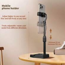Adjustable Multi-Functional New Foldable Tabletop Tablet Stand, Slouchy Bedside Phone Holder Suitable For Watching Videos, Live Streaming, Food Photography, Daily Video Watching, Suitable As Gift For Various Occasions, Spring Birthday Gift - Black - View 9