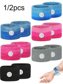 1/2PCS Pulseiras para Enjoo de Movimento para Mulheres Grávidas, Pulseiras para Alívio de Enjoo Marítimo/Aéreo, Pulseiras para Enjoo de Movimento para Mulheres Grávidas, Pulseiras Essenciais de Acupressão e Massagem Anti-Náusea para Viagens de Cruzeiro ao Ar Livre - Multicolorido - Ver 1