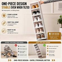 Lifevilion Cajas para Zapatos - Blanco - Ver 5