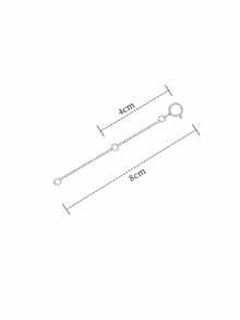 1 pieza Cadena Extensora Versátil y Extendida, Adecuada para Cadena de Extensión de Collar y Pulsera, Accesorio de Cadena Ajustable de Acero Inoxidable que Preserva el Color - Cadena de extensión con hebilla de resorte - Ver 16